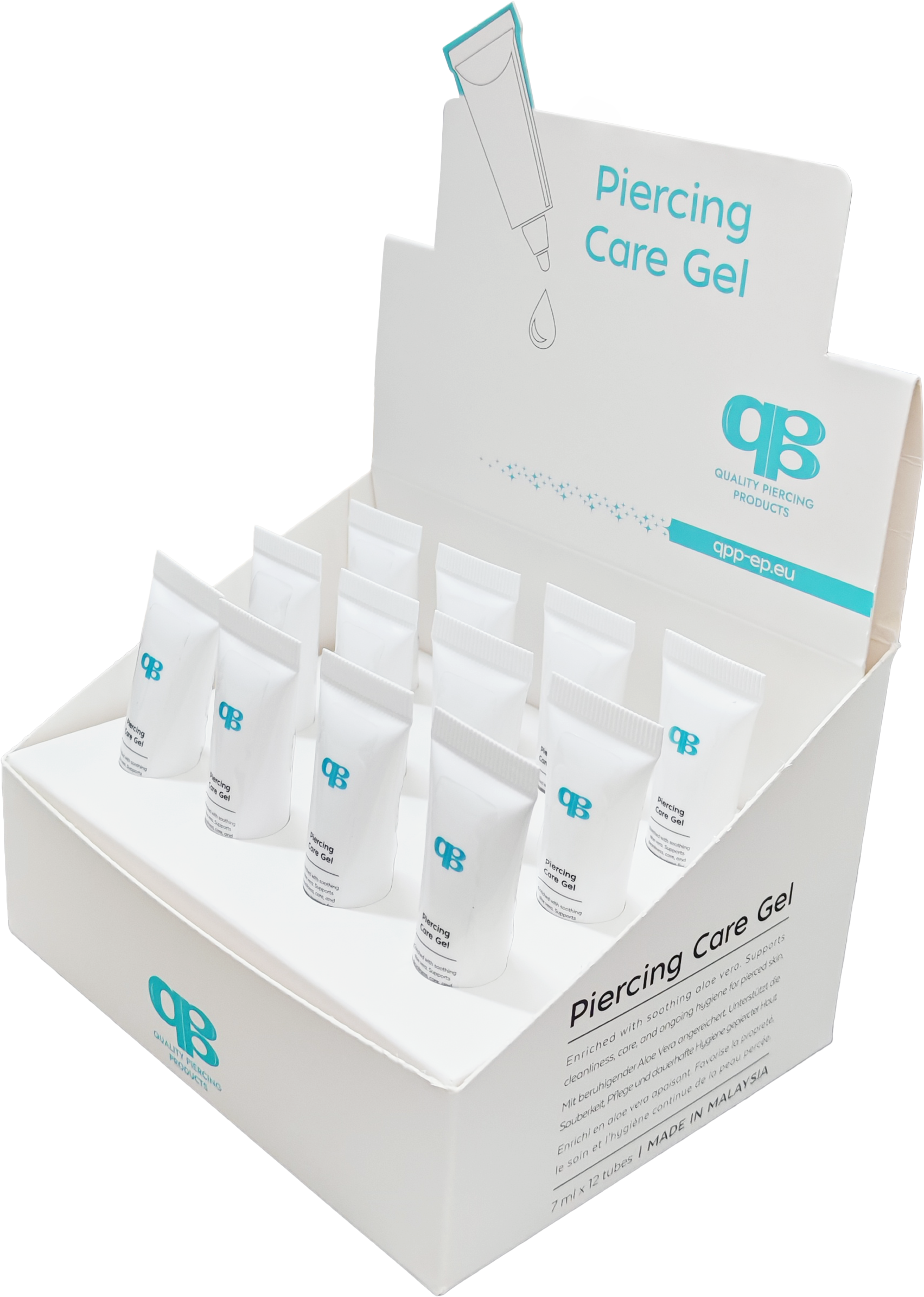 QPP Gel de Soin Auriculaire 7ml, 12 Tubes par Boîte, Code d'article PCG-12-EU